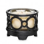 Partylite Ebony 3-Wick Jar Holder P91150