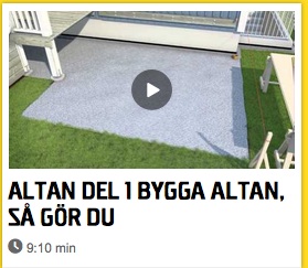 bygga Altan merfrihet